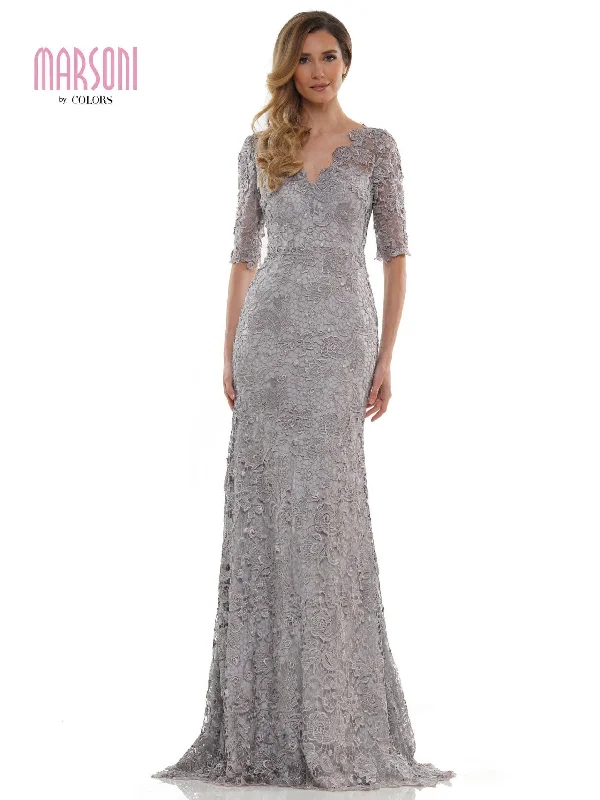 Stock Up and Save Marsoni Long Mother of the Bride Lace Dress Sale