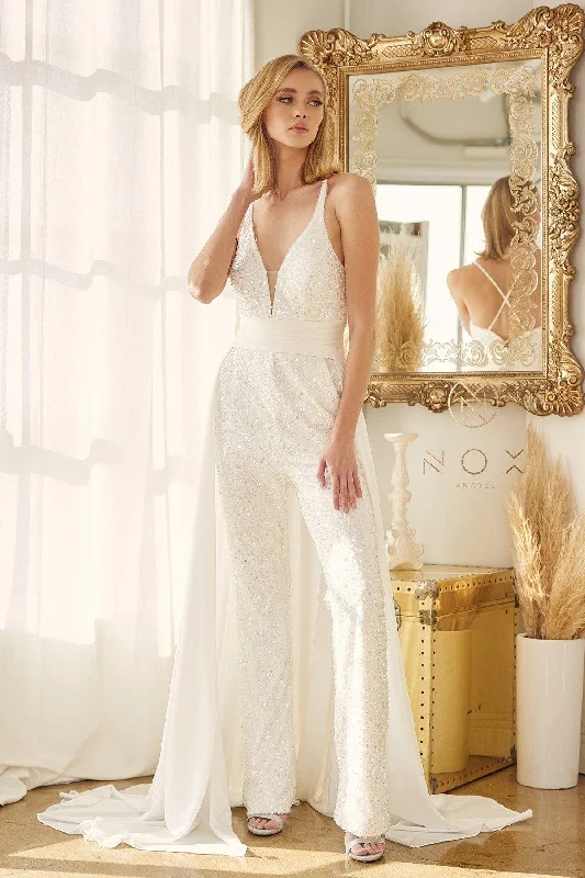 Fantastic Deals Sleeveless Long Jumpsuit Wedding
