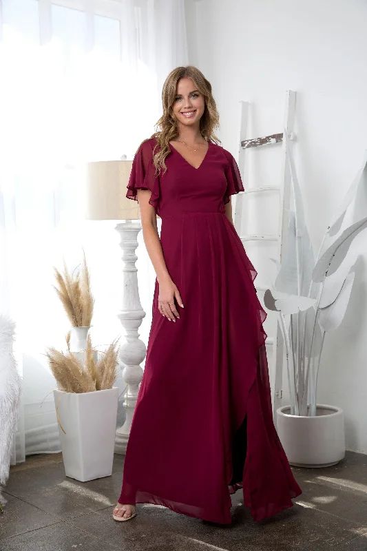 Midnight Sale Eva Fashion EV3442 Burgundy L Sale
