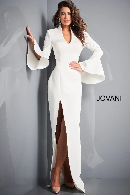 Doorbuster Deal Jovani 04240 Long Evening Formal Slit Dress