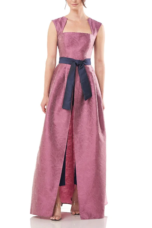 Don't Wait Kay Unger 5547505 Long Formal Cap sleeve Jumpsuit