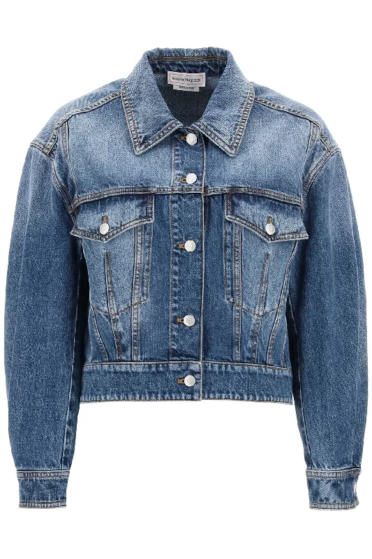 Limited Time Discount Alexander Mcqueen Women's blue Cocoon Jacket