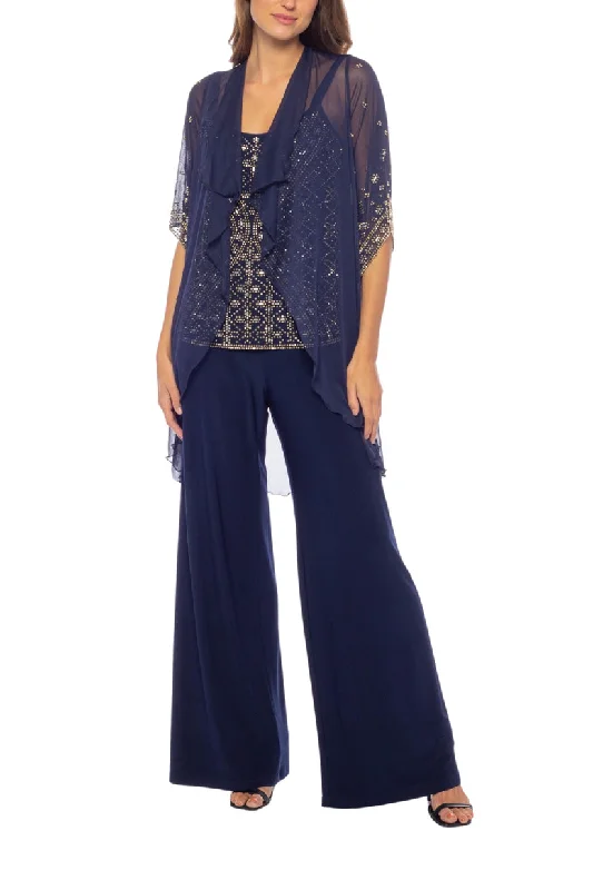 Take Advantage Marina 268767 Long Sequin Formal Jacket Pant Suit