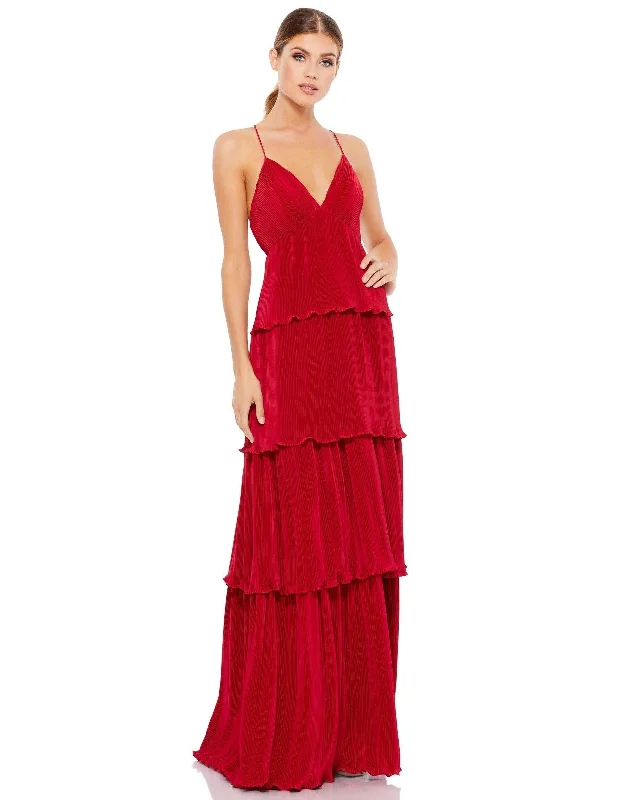 Shop and Save Mac Duggal 49083 Long Formal Ruffle Layered Dress