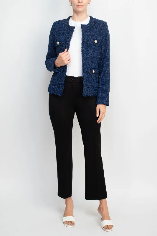 Special Offer Nanette Lepore  Formal Tweed Jacket Straight Pant Suit