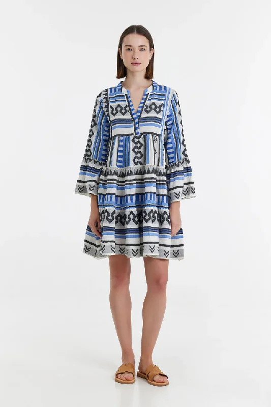 New Deals ELLA SHORT DRESS  BLUE/BLACK