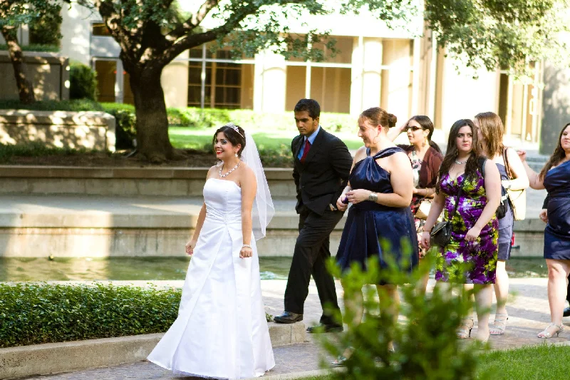 Early Access David's Bridal Discontinued Gown w/ Flared Slip