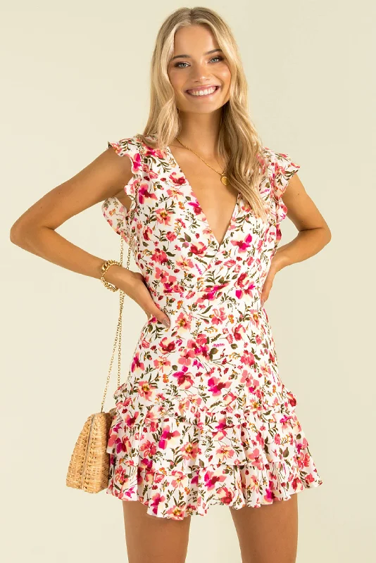Limited Time Discount Libby Dress / Pink Floral