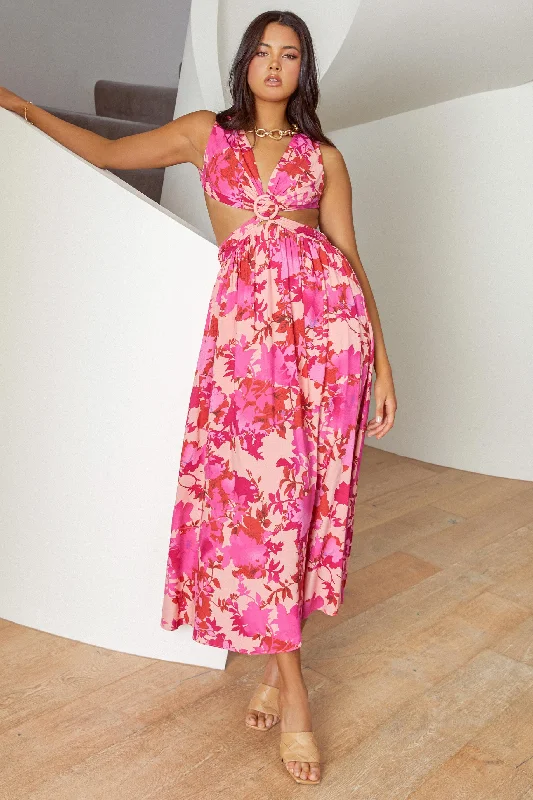 Amazing Deals Imogen Dress / Fuchsia