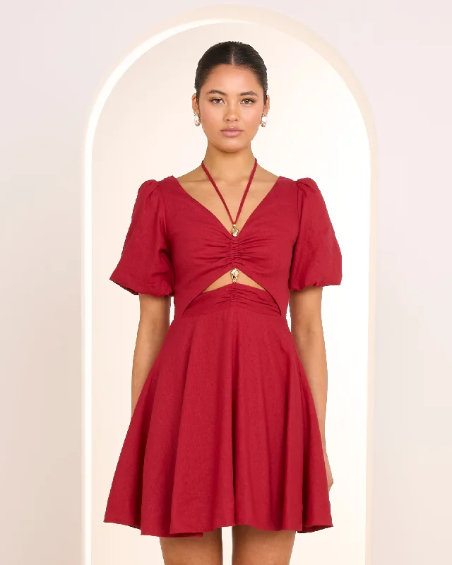 Great Deals Olive V-neck Mini Dress