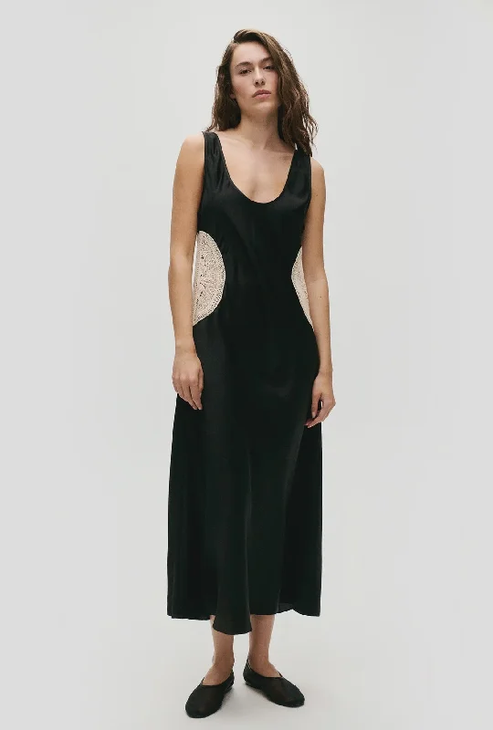 Limited Edition DOILIES SCOOP NECK DRESS BLACK