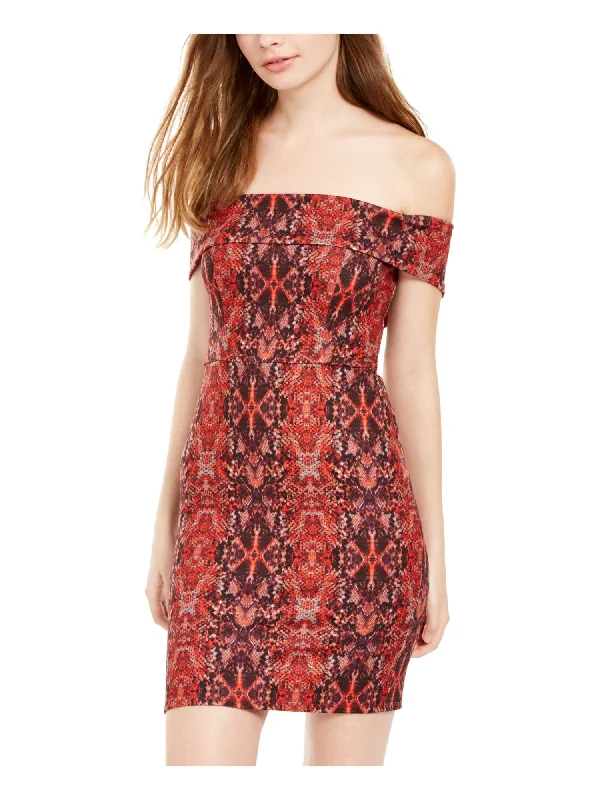 Unmissable Offer CRYSTAL DOLLS Womens Paisley Sleeveless Off Shoulder Short Party Body Con Dress