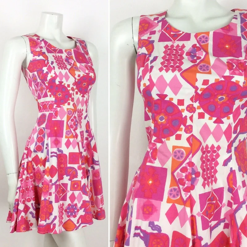 Early Bird Discount VINTAGE 60S 70S ABSTRACT GEOMETRIC DRESS PINK WHITE PURPLE ORANGE HORSES 6 Early Bird Discount VINTAGE 60S 70S ABSTRACT GEOMETRIC DRESS PINK WHITE PURPLE ORANGE HORSES 6
