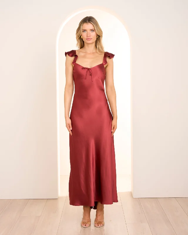 Act Now Mirabel Flutter Sleeve Dress