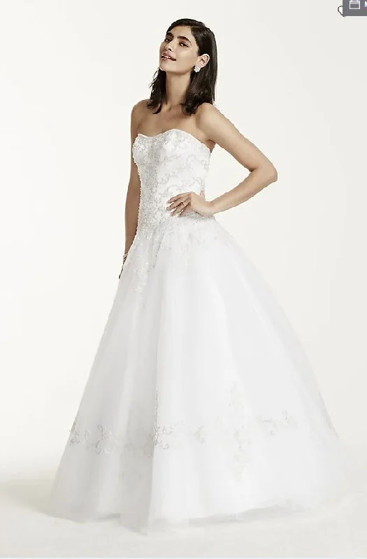 Discount Mania David's Bridal  9WG9927 WHITE