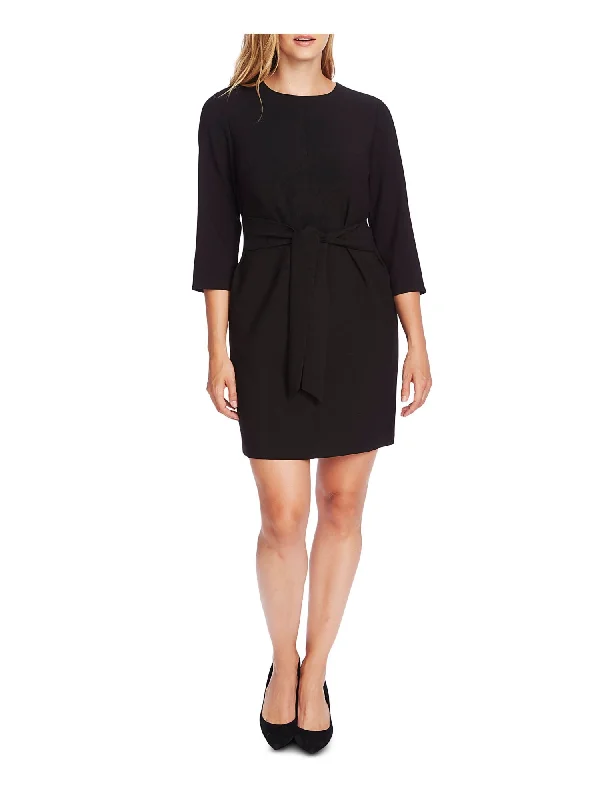 Super Bargain VINCE CAMUTO Womens Black Above The Knee Fit + Flare Dress