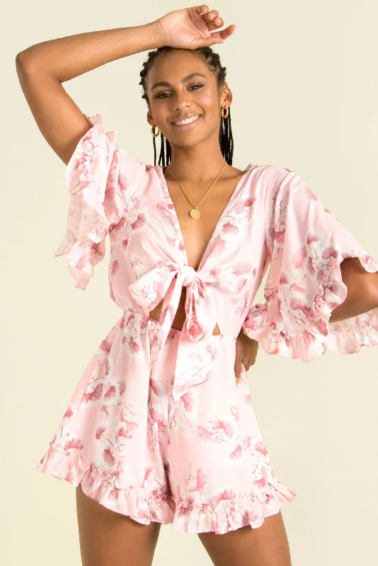 Inventory Reduction Alice Playsuit / Pink Print