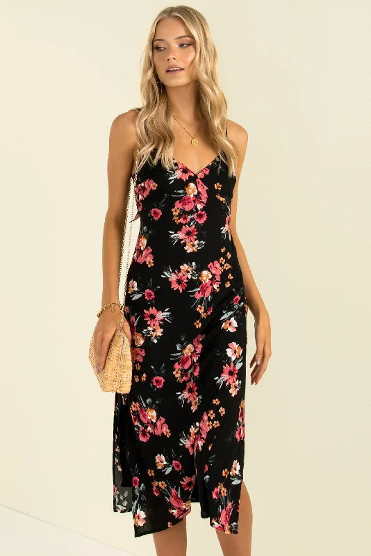 Price Fest Sofia Dress / Black Floral