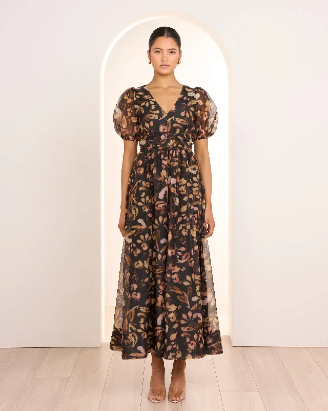 Final Clearance Vivi Puff Sleeve Maxi Dress