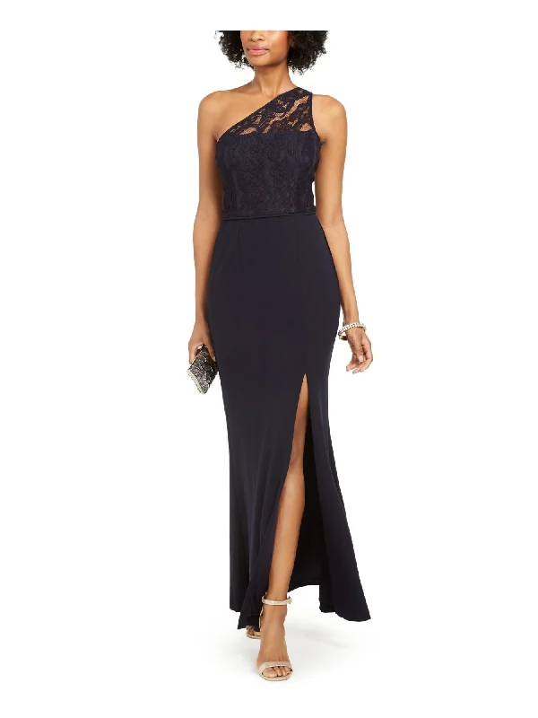 Weekend Flash Sale ADRIANNA PAPELL Womens Slitted Asymmetrical Neckline Full-Length Evening Sheath Dress Weekend Flash Sale ADRIANNA PAPELL Womens Slitted Asymmetrical Neckline Full-Length Evening Sheath Dress