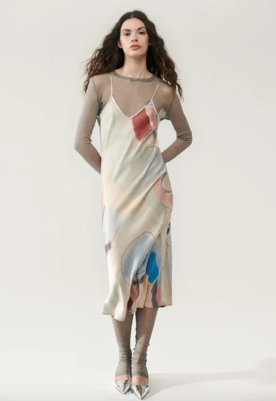 Fantastic Deals 90S SLIP DRESS EXPRESSIONIST