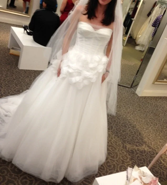 Today’s Special Vera Wang white corset tulle