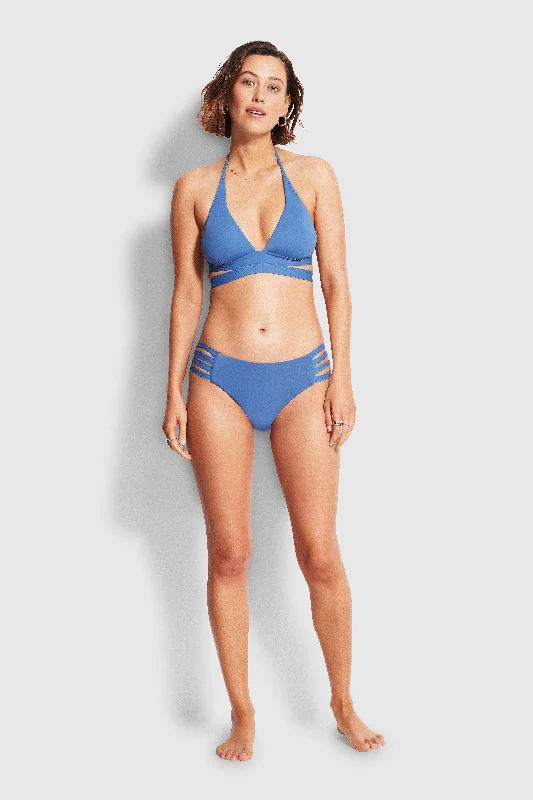 Fantastic Offers Active Halter Bikini Top - Marina Blue