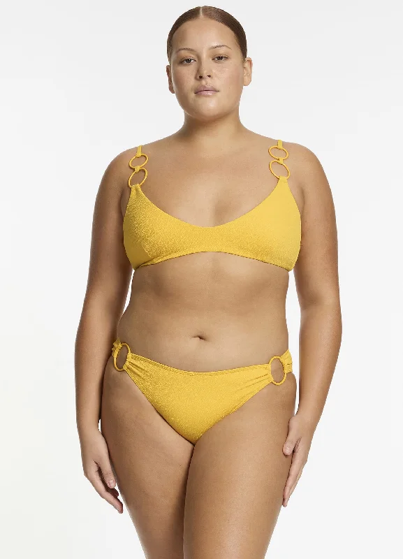 Price Meltdown Alessia Trim Side Hipster Bikini Bottom - Sunflower