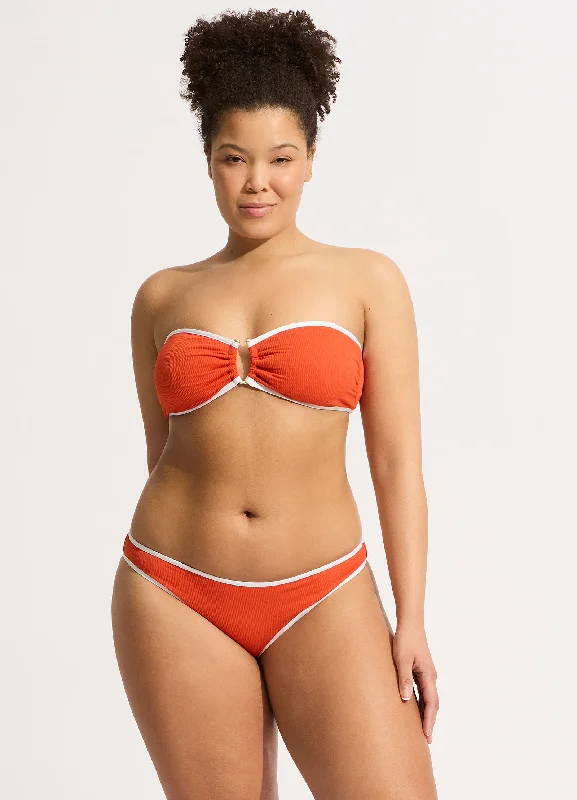 Savings Bonanza Beach Bound Hipster Bikini Bottom - Tamarillo