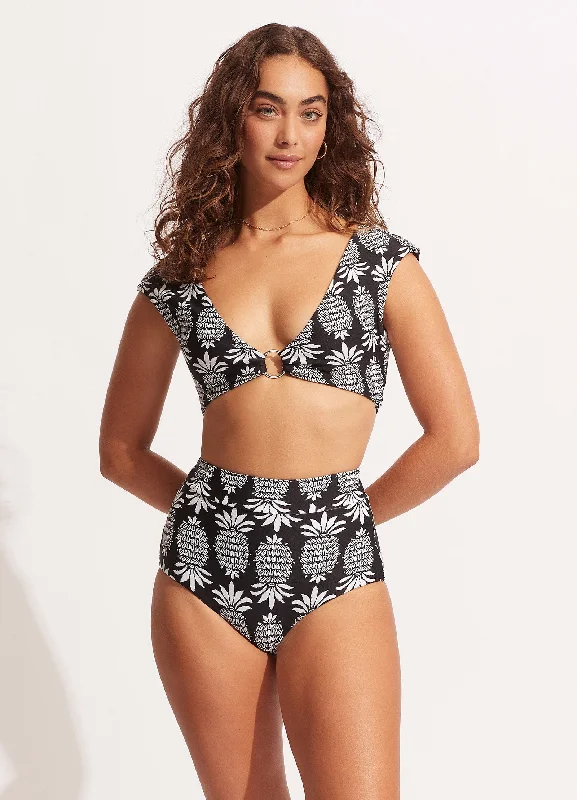Final Sale Corsica High Waisted Pant - Black