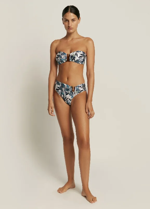 Sneak Peek Sale Isola Bella Bandeau Top - Aqua/White