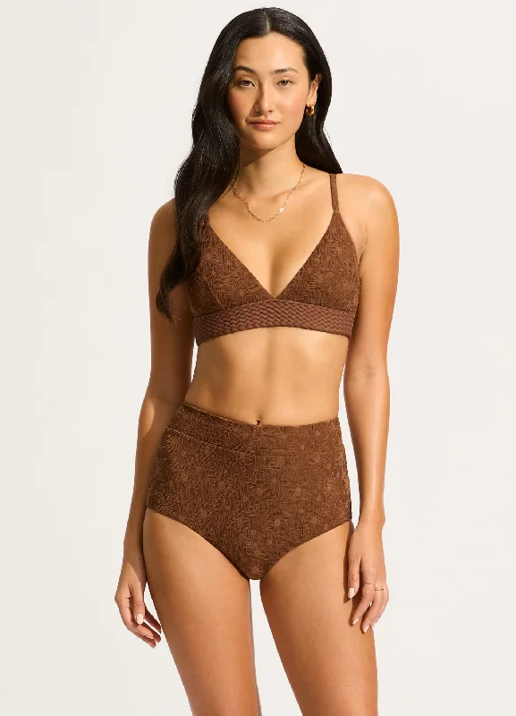 Early Access Marloe High Waisted Bikini Bottom - Tiramisu