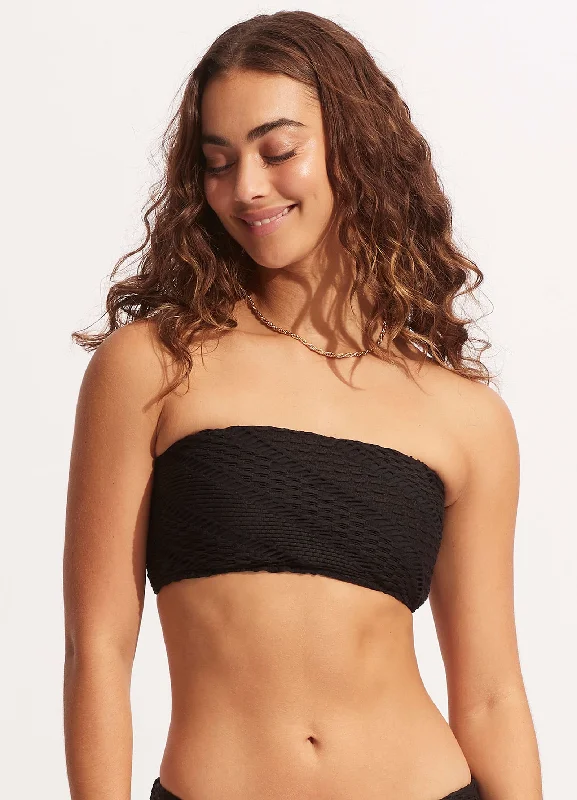 Act Now Marrakesh Tube Top - Black