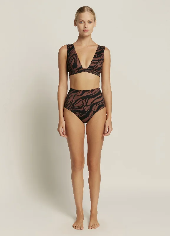 Buy More, Save More Nomade High Waist Pant - Burnt Clay/Black