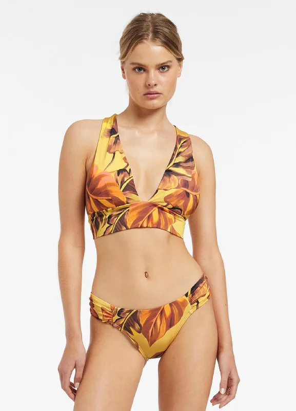 Discount Deals Palmas Ruched Hipster  - Citrus
