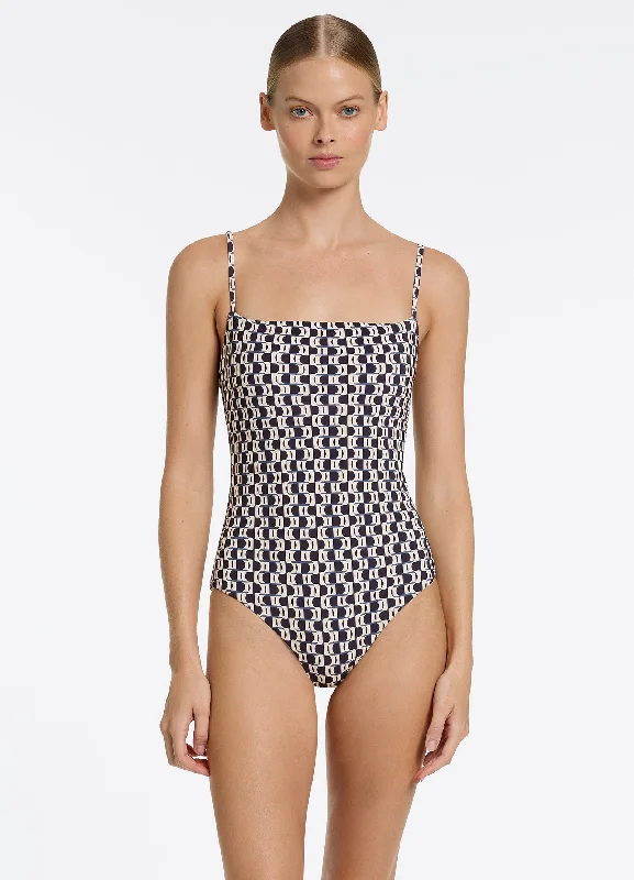 Bargain Bin Rio Minimal Tank One Piece - Ink