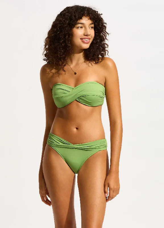 Extra Discounts Seafolly Collective Twist Band Hipster - Sage