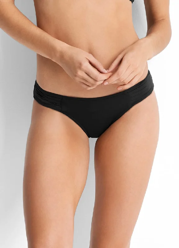 Exclusive Online Offer Seafolly Pleated Hipster Bikini Pant - Black