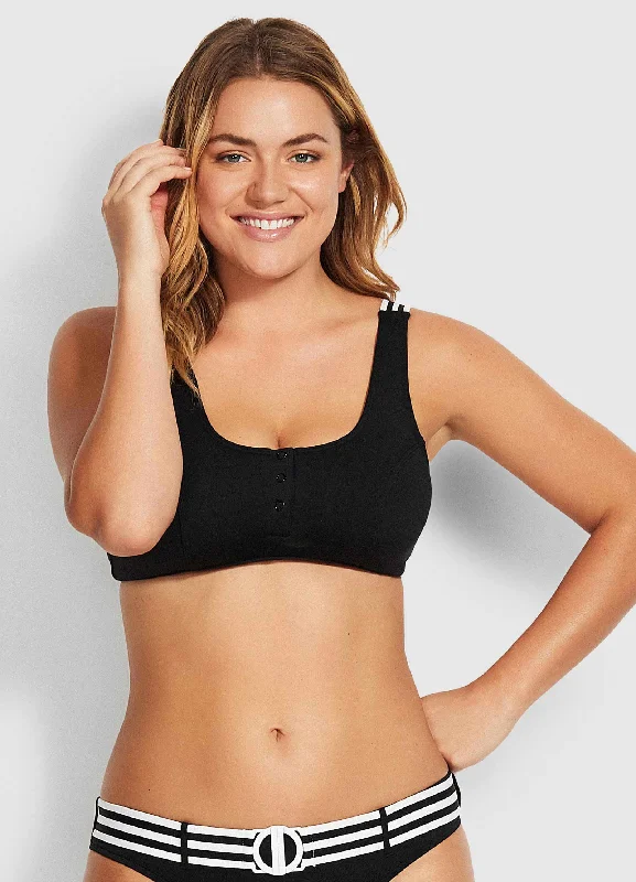 Act Now Seafolly Tank Bikini Top - Black