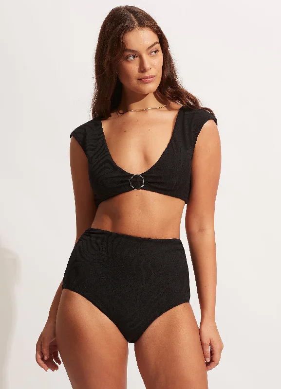 Final Clearance Second Wave High Waist Pant - Black