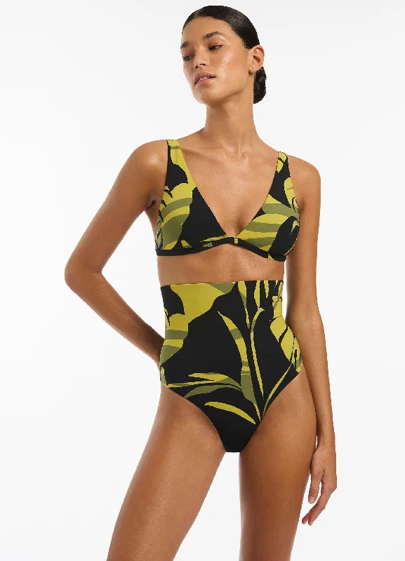 Price Break Shadow Palm Ultra High Waisted - Black